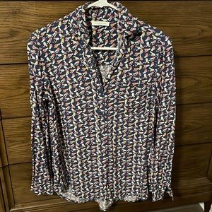 Beach lunch lounge button down shirt with collar